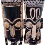 Traditional Mask King&Queen Black(Large)
